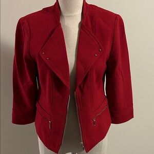 White House Black Market Red Blazer